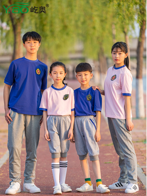 屹奧2019小、初、高夏季校服新款運(yùn)動套裝