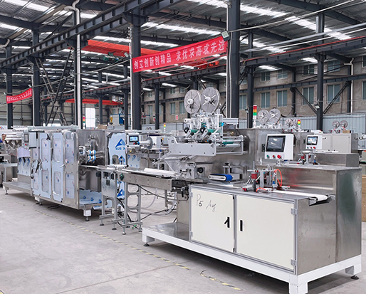 30-120片裝6道全自動(dòng)濕巾生產(chǎn)線多少錢？