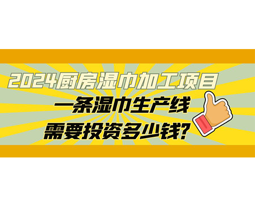 2024廚房濕巾加工項目，一條濕巾生產(chǎn)線需要投資多少錢？