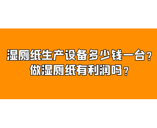 濕廁紙生產(chǎn)設(shè)備多少錢一臺？做濕廁紙有利潤嗎？