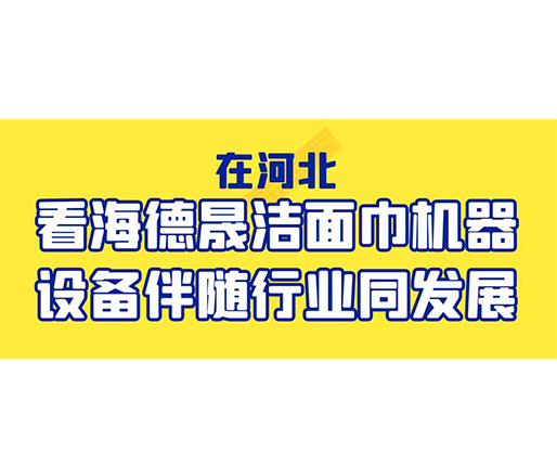 在河北，看海德晟潔面巾機(jī)器設(shè)備伴隨行業(yè)同發(fā)展