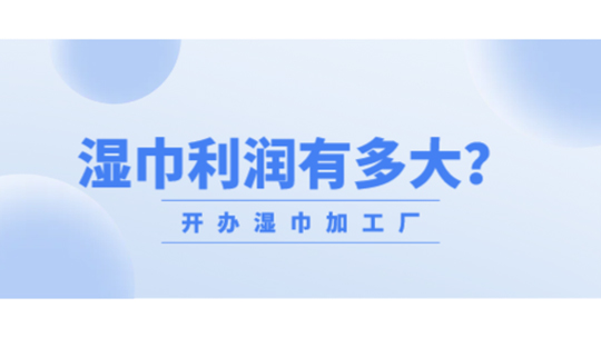 想開辦濕巾加工廠，濕巾利潤有多大？